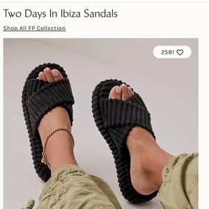 Brand 🆕 “Two days in Ibiza” terry cloth slides